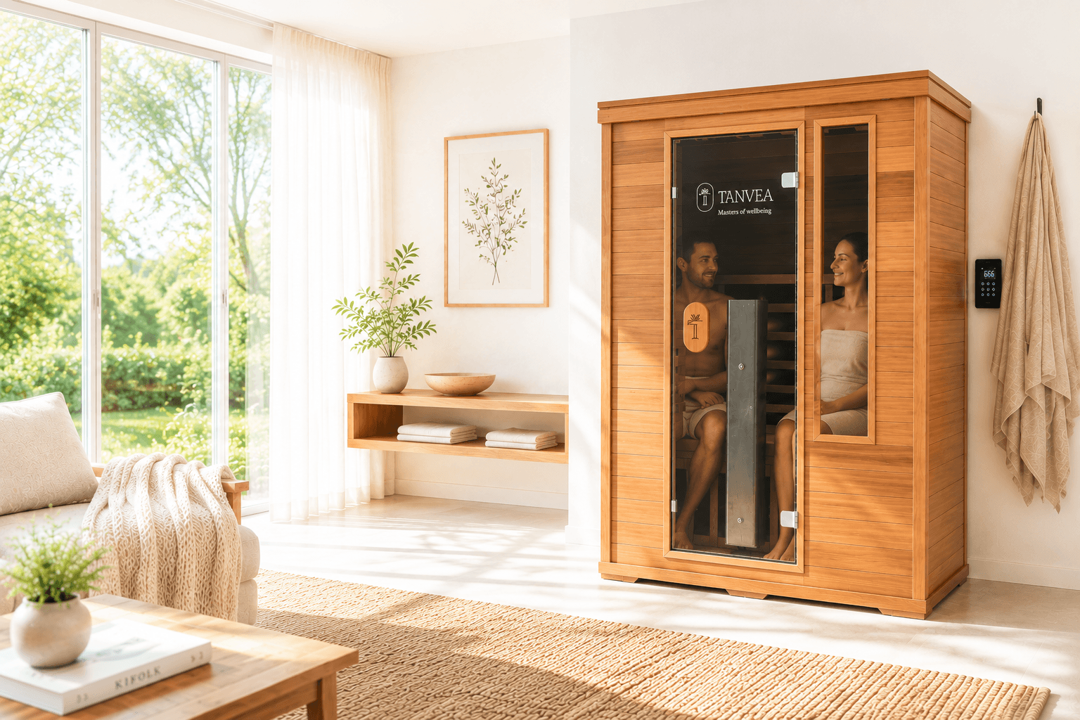 Infrasauna Tanvea Crown Luxury 3 — denní scéna