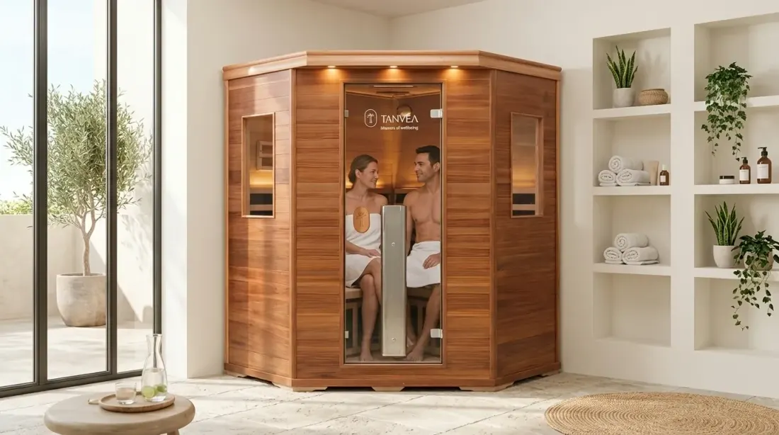 Infrasauna Tanvea Crown Luxury 5 — denní scéna