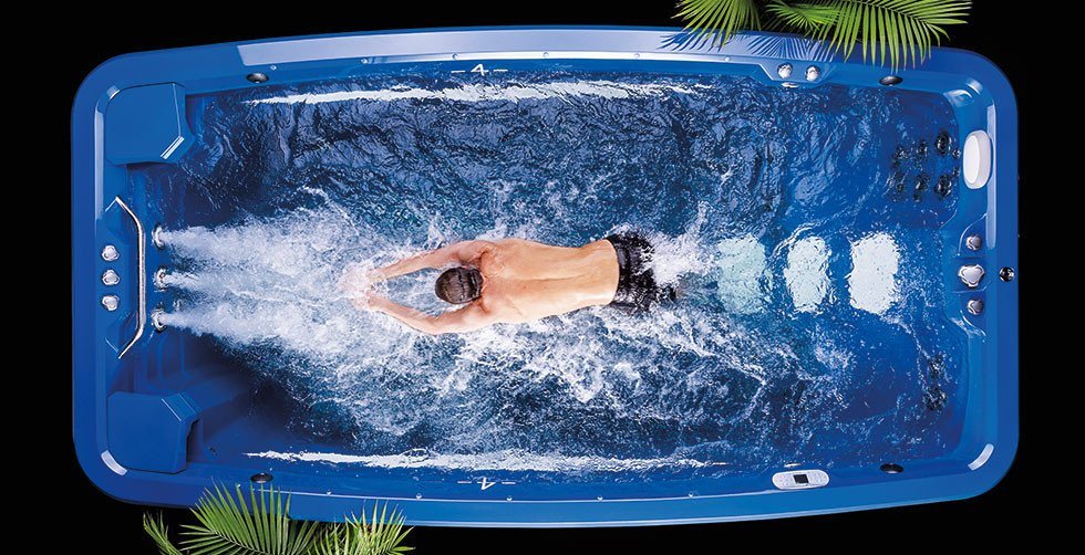 Marquis ATV 14 Splash — ATV 14 Splash — pohled na bazén shora, plavecká zóna a masážní sedadla